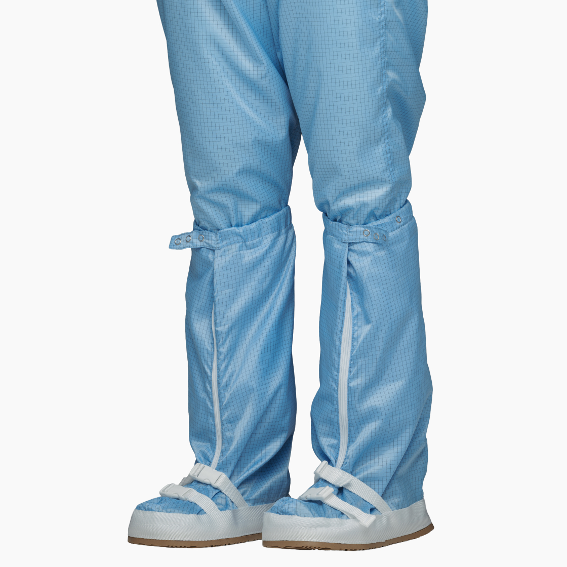 Бахилы высокие с молнией и фиксатором на полужесткой подошве многоразовые для чистых помещений Isotex™