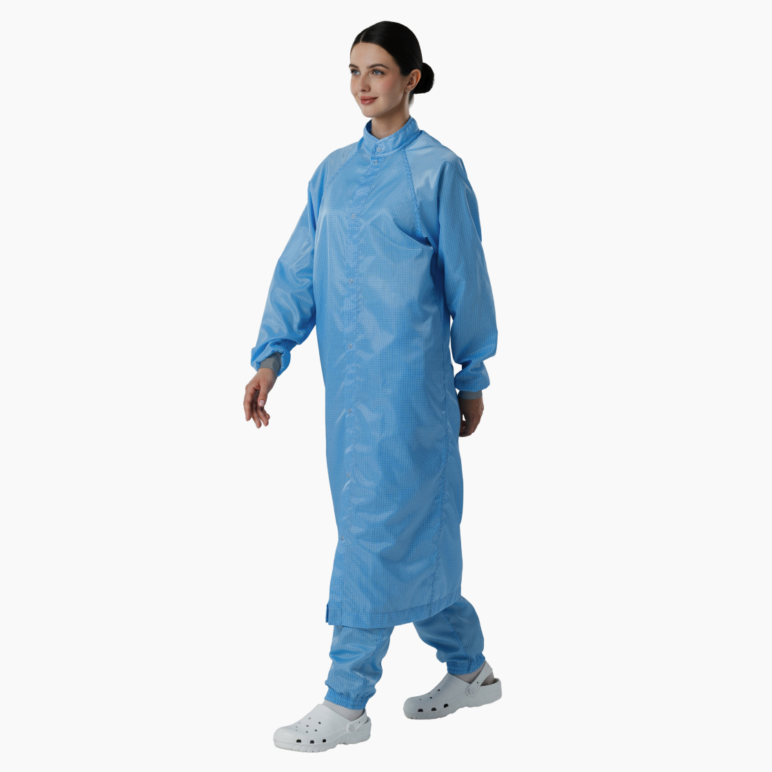 Халат на кнопках удлиненный многоразовый для чистых помещений Isotex™