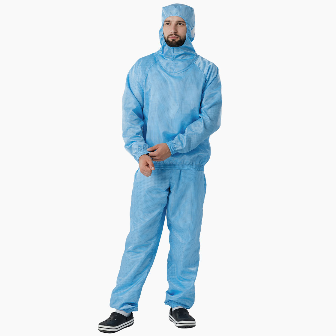 Куртка с капюшоном без молнии многоразовая для чистых помещений Isotex™