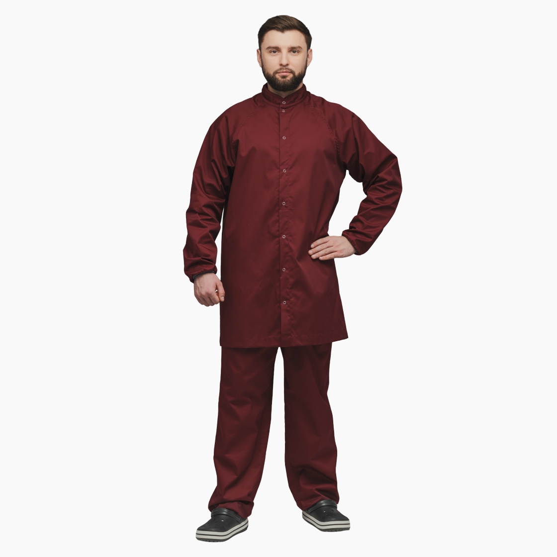 Халат на кнопках укороченный многоразовый Isotex™