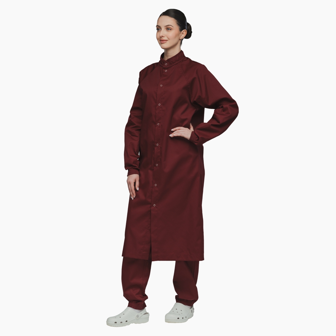 Халат на кнопках удлиненный многоразовый Isotex™