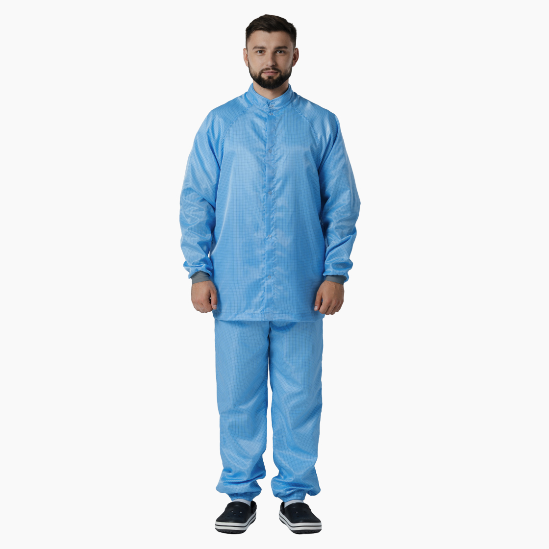 Халат на кнопках укороченный многоразовый для чистых помещений Isotex™