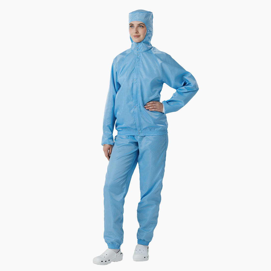 Куртка с капюшоном и длинной молнией многоразовая для чистых помещений Isotex™