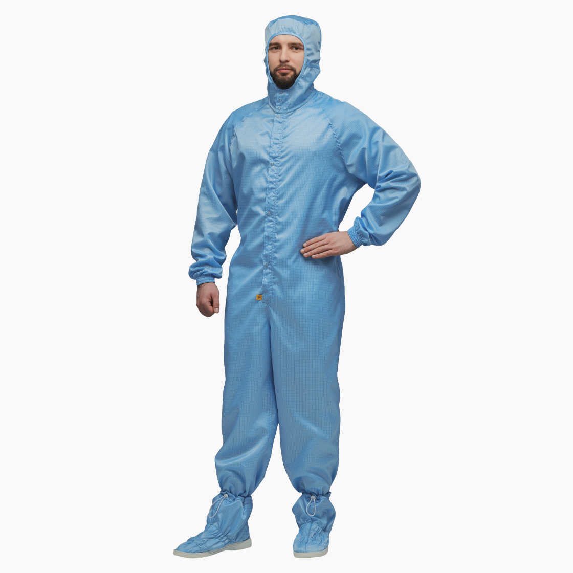 Комбинезон с капюшоном и бахилами многоразовый для чистых помещений Isotex™
